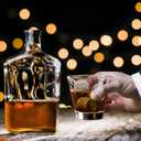 Whiskey Stones Gift Set of 6 with Wooden Storage Tray and Forceps: Chill Any Beverage Without Dilution. Round Granite Rocks Cool Cocktails and Scotch Better Than Ice.