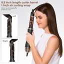 6 in 1 Hair Dryer Brush Set, Blow Dryer Brush Upgrade Detachable Air Styler Wrap Air Curler, Curly Twist Hot Curling Iron, Negative Ion Blow Dryer Hot Styler, Travel Hair Styling Tool