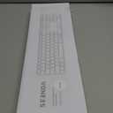 Seenda Wireless Bluetooth Keyboard, SKM64-3 Rechargeable Slim Quiet Keyboard, 3 Multi-Device Connection, Compatible for Windows, Mac, MacBook, iPad, Tablet, Black