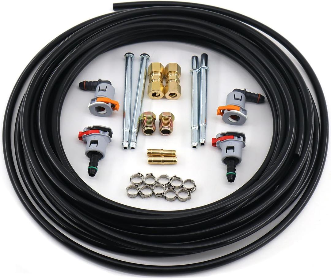 5/16 Fuel Line Repair Kit 5/16 in (8mm), Nylon Fuel Line Replacement Kit 23 Pack FLK-56