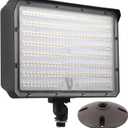 180W Outdoor LED Flood Light Dusk to Dawn with Knuckle, 25200LM 1500W Equivalent, 100-277V 5000K Daylight, ETL Commercial LED Flood Light Fixture, Outdoor Security Lighting for Landscape/Parking Lot
