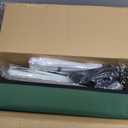 Weatherproof Heated Cat House for Outdoor in Winter, Heated Cat Bed Kitty Shelter with Cat Heating Pad, Insulated & Safe Escape Door, Warm House for Outside Stray Cat (Green, 12"x16"x16")