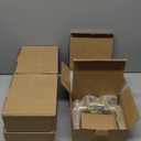 Goldenwarm Gold Door Handles Interior, Zinc Alloy Heavy Duty Brushed Gold Interior Door Handles for Bedroom Bathroom, Modern Square Privacy Door Levers (6 Pack)