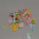 Zeyune 72 Pcs Mini Flower Iron on Patches Bulk Embroidered Spring Floral Iron on Hat Patch Rose Sunflower Daisy Lily Tulip Peony Applique Sew on for Hat Backpack Clothing Shirt Jeans Pants DIY Craft (Pastel)