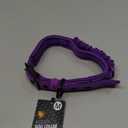 Heavy Duty Dog Collar with Handle | Ballistic Nylon Heavy Duty Collar | Padded Reflective Dog Collar with Adjustable Stainless Steel Hardware | Convenient Sizing for All Breeds (Medium/Large (14 - 18" Neck), Purple)