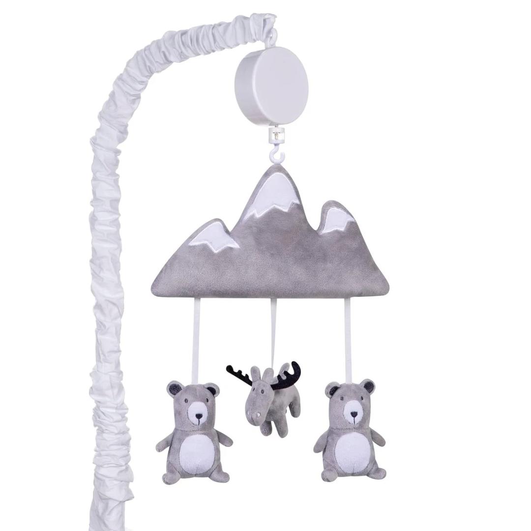 Forest Mountain Crib Mobile - Mountain Baby Mobile for Crib - Musical Crib