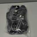 Taglory Light Up Dog Harness, Rechargeable No Pull Dog Vest with 3 Lightning Modes, Reflective Dog Harness with 2 Leash Clips & 4 Adjustable Slide Strips for Large Dogs, Black-Purple, XL