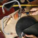 VILLCASE 5.90 Inch Metal Purse Frame with U-Shaped Carry Handle Durable Kiss Lock Clasp for DIY Handmade Clutch Coin Purse and Small Tote Bag Making Supplies