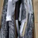 Upholstered Dining Chairs Set of 4, Button Tufted Parsons Dining Chair with Solid Wood Legs, Modern Fabric Side Chair for Dining Room/Kitchen/Restaurant/Hotel- Black