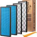 Spurtar HEPA Air Filter for Tesla Model Y, Activated Carbon Cabin Air Filter Replacement for Tesla Model Y Accessories July 2021-2025 (Set of 4 Packs) (HEPA Filter 4PCS(In the front trunk))