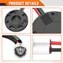 Golf Cart Speed Sensor Plus Speed Sensor Magnet, Applicable to Electric Yamaha G22, G29, Drive 2003-2014 with Hitachi Motors, OEM#JU2-H1670-22-00, JU2-H1670-21-00, JU2-H181K-20-00