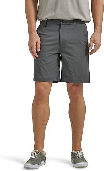 Lee Men's Extreme Motion Regular Fit Synthetic Flat Front Short, 34 Waist