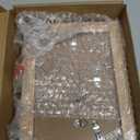 Hongkee 5x7 Picture Frame Set of 4, Made of Real Glass and Natural Oak Wooden Frame, 5 by 7 Photo for Wall or Tabletop - Display Picture 4x6 with Mat or 5x7 Without Mat