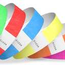 1,200 WristCo 6-Color Variety Pack Tyvek Wristbands for Events