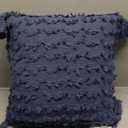 Parklane Woven Pillow, 18"x18", Blue (18 x 18-Inch)