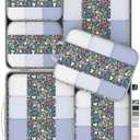 5 Set Compression Packing Cubes for Travel Essentials,Compressible Expandable Packing Cubes for Suitcase,OlarHike Luggage Organizer Bags for Travel(Dark Blue Floral)