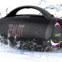 ZEALOT Portable Bluetooth Speaker 2025, 160W RMS Speaker Bluetooth Wireless, IPX6 Waterproof, Loud/ 36000mah/ EQ/USB/TF/AUX, Great Bass or Home, Outdoor, Party, Travel (Black)