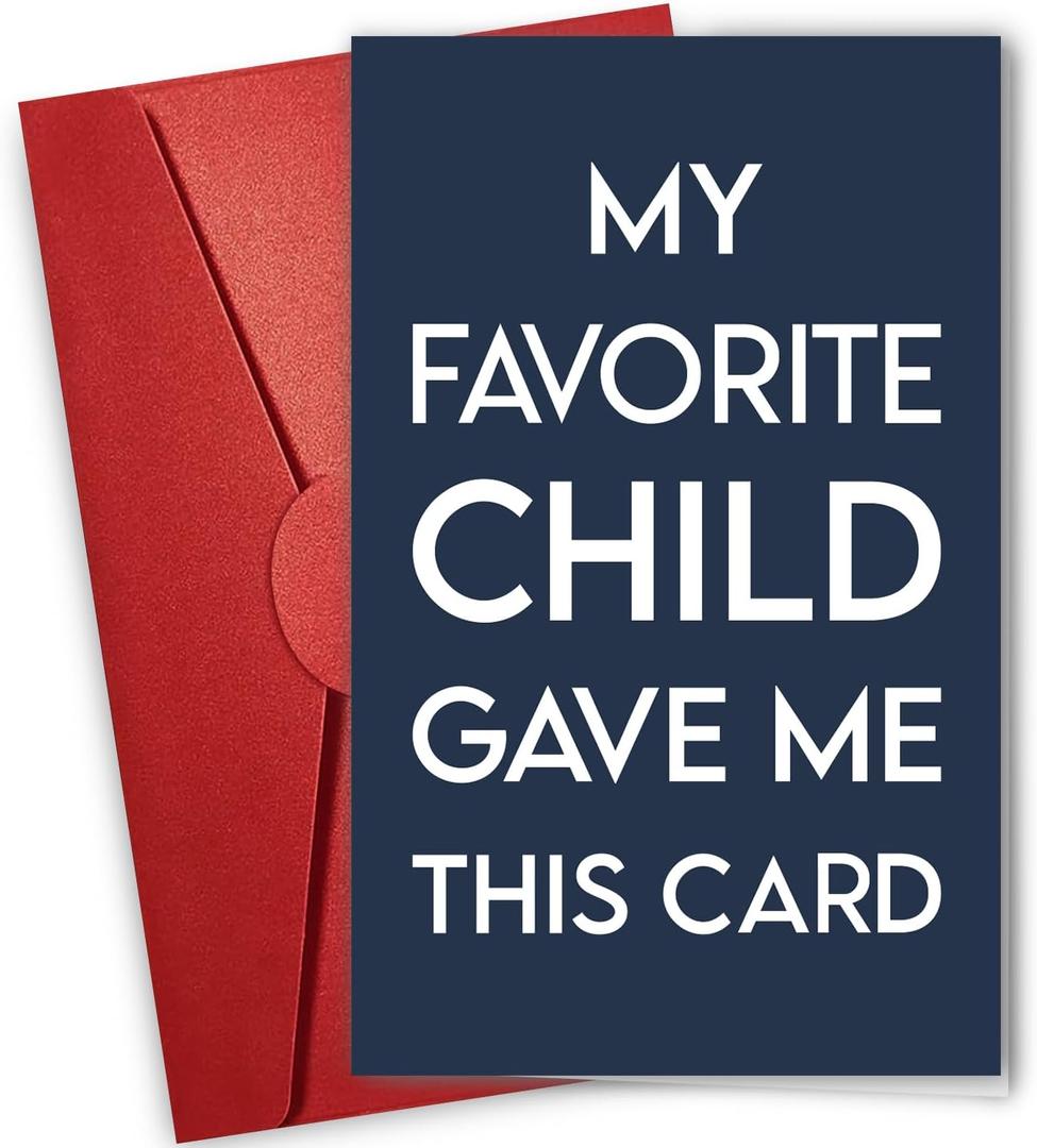 2 x NewEleven Funny Dad Christmas Card from Daughter, Son, Kids  Humorous Card for Daddy, Bonus Dad, Father-in-Law  Great for Fathers Day, Birthday, Just Because  Sentimental Greeting Card