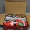 Joedoes Christmas Decorations LED Ladder Lights with Climbing Santa Claus, 10ft Outdoor Christmas Decorative Light - 8 Modes Xmas Lights Tree for Home Holiday Wall Window Xmas Decor (Cool White)