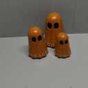 Tellingyou 3 Pcs Day of The Dead Resin Mexican Ghost Figurines Dia De Los Muertos Ghost Statue Terracotta Floral Tiered Tray Decor Table Centerpiece Halloween Home Desk Shelf Mantel Decoration Gifts