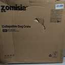 ZOMISIA 36 Inch Collapsible Dog Crate for Large Dogs - Portable Dog Travel Crate Soft Sided with Breathable Mesh Windows, Foldable Dog Kennel for Indoor and Outdoor, Grey