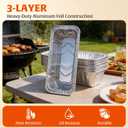 2 x AWEASROY Grease Cup Liners Compatible with Blackstone Griddle - Griddle Accessories, Disposable Grill Tray, Aluminum Foil Drip Pan Grease Catcher Cup Liner for 17, 22, 28, 36 Inch (30 Pack)