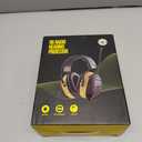 BJKing AM/FM Radio Headphones with Digital Display, 30dB AM FM Hearing Protection Safety Ear Muff, Ear Protection Headphone for Mowing, Landscaping, Shooting and Construction-Black