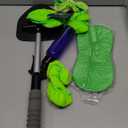 XINDELL Windshield Cleaner Tool  Car Interior Window Cleaning Kit with Extendable Handle & 4 Microfiber Pads, Auto Wiper Inside Windshield Brush for Car & Home Windows (19in)