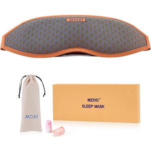 MZOO Pro Breathable Sleep Mask - Complete Blackout Sleeping Eye Mask for Side Sleeper, 3D Zero Pressure & Eyelash Friendly Night Blindfold Eye Covers, Travel Essentials & Birthday Gifts for Women Men