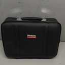 Fireproof Document Box, Hard Case Fireproof Document Organizer with Lock, Water Resistant Safe Box for Important Documents Certificates Laptop Passports, Black