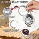 BESPORTBLE Portable Camping Gas Stove, Stainless Steel Mini Propane Burner for Outdoor Cooking, Lightweight Pocket-Sized Bbq Furnace for Hiking and Picnic