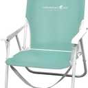 CARIBBEAN JOE Folding Beach Chair, 1 Position Lightweight and Portable Foldable Outdoor Camping Accessories with Carry Strap (Mint, 225lbs Capacity)