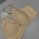 COCOMARTS Jelly Bras for Women No Underwire Seamless Push Up Scalloped Tshirt Bralettes Comfortable Wireless Everyday Bra (X-Large, Nude)