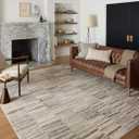 Loloi Darby Collection DAR-01 Charcoal/Sand 24x7.5x7.5 Area Rug