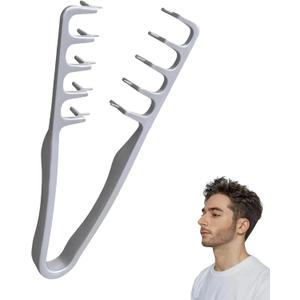 Texture Comb, Volumizing Fluffy Texture Styling Comb for Men and Women, WideTooth Texturizing Styling Tool for Volume & Fringe Parting, Grey