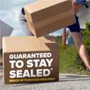 Scotch Box Lock Paper Packing Tape, Kraft Brown, Extreme Grip Kraft Paper Tape That Recycles with The Box, Shipping Tape, 1.88 in. x 25 yd., 8 Tape Rolls