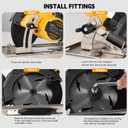 6" Brushless Cordless Circular Saw Compatible with Dewalt 20V Battery (Not Included) - 6900 RPM, Compact & Lightweight- Small Circular Saw for Wood, Soft Metal, Plastic, Tile