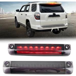 Smoked Lens 3rd Brake Light DRL Compatible With Toyota 4Runner Highlander Prius Sienna Rear Center Roof High Mount LED Third Brake Lamp (SMOKED STYLE)