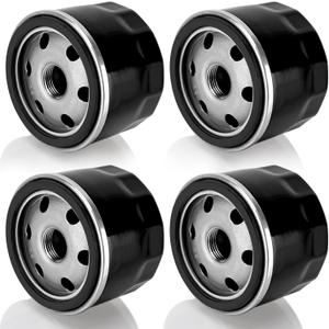 AM125424 Oil Filter Compatible with John Deere D100 D105 D110 D120 D125 D130 D140 D150 D155 D160 D170 Lawn Mower Oil Filter, Replace# GY20577, 696854, 49065-0721, 49065-7007 Oil Filter (4 Pack)