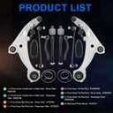 10pcs Front End Suspension Kit For 2007-2013 Nissan Altima, Lower Control Arms w/Ball Joints Inner & Outer, Tie Rods Boots Sway Bars Replacement K620195,K620196,K750094,K750095,ES800357