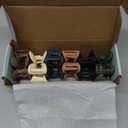 6PCS Matte Flower Claw Clips, Large Hair Clips For Women Thick Hair, Big Cute Dasiy Hair Clips, Non Slip Strong Hold For Women Thin Hair Christmas Gifts Holiday