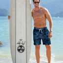 Goodstoworld Men's Funny Swim Trunks with Compression Liner 2 in 1 Quick-Dry 9" Stretch Shorts with Three Pockets (XL)