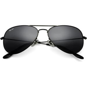 Pro Acme Classic Aviator Sunglasses for Women & Men Glass Lens Metal Frame UV400 Driver Sunglasses (58mm, B2 Black/Plastic/Polarized)