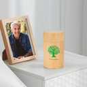 SOITIS Natural Bamboo Urns for Human Ashes - 4.7 Inch Keepsake with Tree of Life, Cremation Urn for Women Men, Small Urns for Human Ashes Keepsake, Decorative Eco Friendly Biodegradable Keepsake Urn