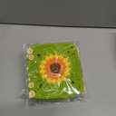 5 x INEBIZ Crochet Steering Wheel Cover Boho Sunflower Granny Squares Pattern Green Car Decor Cute Accessories for Women