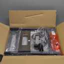 Asgolion Tall End Table with Charging Station, 3 Tier Narrow Beside Table with Adjustable Shelf, Tall Gray Side Table Nightstand for Bedroom, Living Room Coffe Table, Office, Charcoal Grey