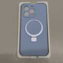 Designed for iPhone 15 Pro Max Case with Magnetic Invisible Stand Compatible with Mag-Safe Military Drop Tested Shockproof Silicone Phone Cases for Women Men 6.7'', Blue