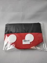 Felt Bag Basket Basket w/Handle RED & BLACK Mouse Ears Easter Toy Basket New 3 Pack