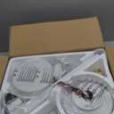 Ohniyou Ceiling Fans with Lights, 52'' Low Profile Ceiling Fan with Light and Remote/APP Control, Modern Flush Mount Ceiling Fan for Indoor Bedroom Living Room, Dimmable, Qiuet DC Motor, White