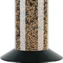 Squirrel-Proof Bird Feeder for Outdoor Wild Bird (15"H Dark Green), Black